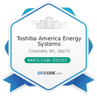 Toshiba America Energy Systems - NAICS Code 332313 - Plate Work Manufacturing