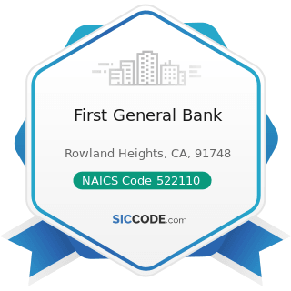 First General Bank - NAICS Code 522110 - Commercial Banking