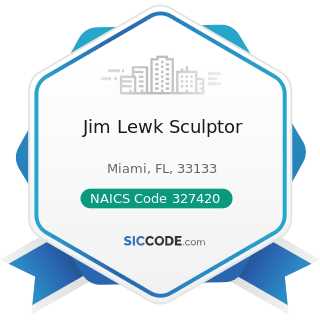 Jim Lewk Sculptor - NAICS Code 327420 - Gypsum Product Manufacturing