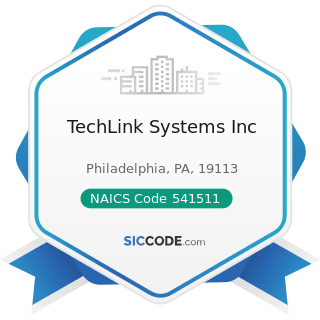 TechLink Systems Inc - NAICS Code 541511 - Custom Computer Programming Services