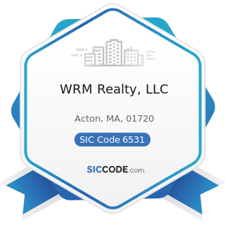 WRM Realty, LLC - SIC Code 6531 - Real Estate Agents and Managers