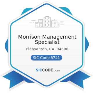 Morrison Management Specialist - SIC Code 8741 - Management Services