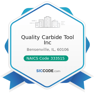 Quality Carbide Tool Inc - NAICS Code 333515 - Cutting Tool and Machine Tool Accessory...
