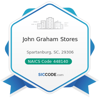 John Graham Stores - NAICS Code 448140 - Family Clothing Stores