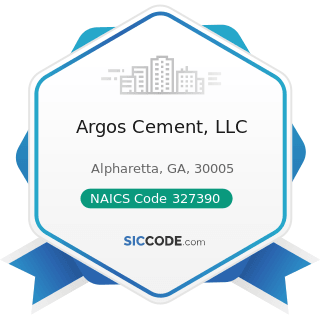 Argos Cement, LLC - NAICS Code 327390 - Other Concrete Product Manufacturing