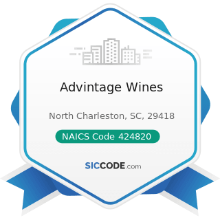 Advintage Wines - NAICS Code 424820 - Wine and Distilled Alcoholic Beverage Merchant Wholesalers