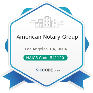 American Notary Group - NAICS Code 541120 - Offices of Notaries