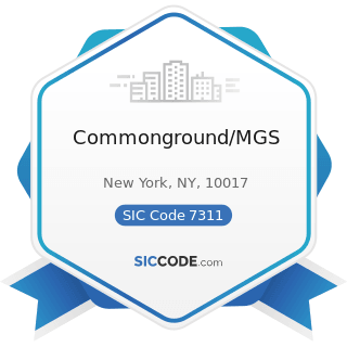 Commonground/MGS - SIC Code 7311 - Advertising Agencies