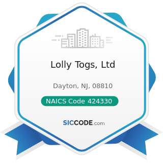 Lolly Togs, Ltd - NAICS Code 424330 - Women's, Children's, and Infants' Clothing and Accessories...