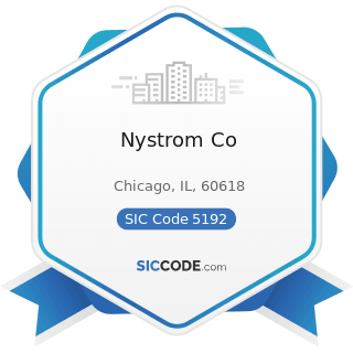 Nystrom Co - SIC Code 5192 - Books, Periodicals, and Newspapers