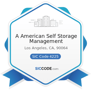 A American Self Storage Management - SIC Code 4225 - General Warehousing and Storage