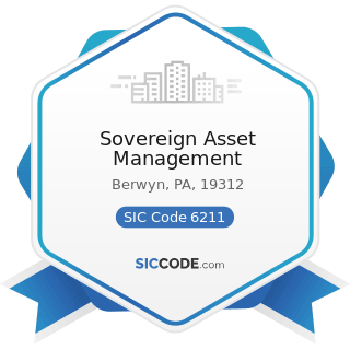 Sovereign Asset Management - SIC Code 6211 - Security Brokers, Dealers, and Flotation Companies
