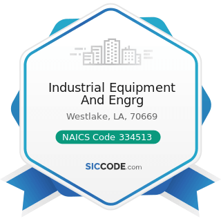 Industrial Equipment And Engrg - NAICS Code 334513 - Instruments and Related Products...