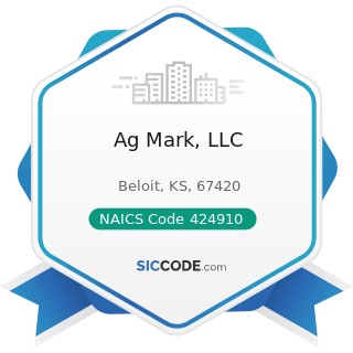 Ag Mark, LLC - NAICS Code 424910 - Farm Supplies Merchant Wholesalers