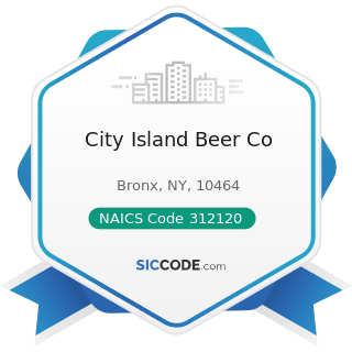 City Island Beer Co - NAICS Code 312120 - Breweries