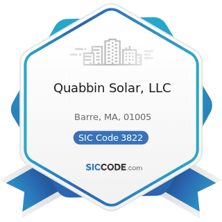 Quabbin Solar, LLC - SIC Code 3822 - Automatic Controls for Regulating Residential and...