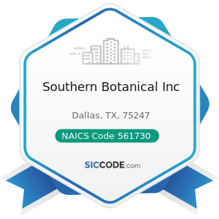 Southern Botanical Inc - NAICS Code 561730 - Landscaping Services