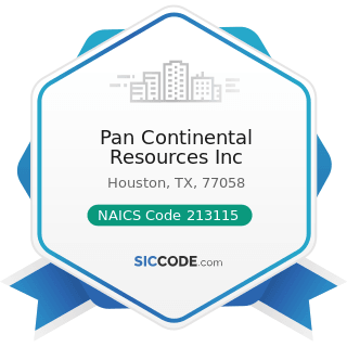 Pan Continental Resources Inc - NAICS Code 213115 - Support Activities for Nonmetallic Minerals...