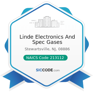 Linde Electronics And Spec Gases - NAICS Code 213112 - Support Activities for Oil and Gas...