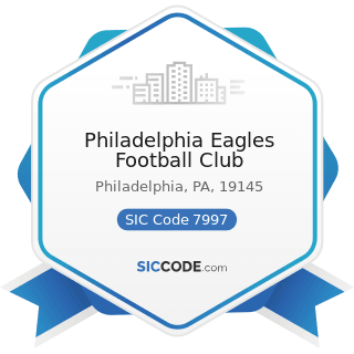Philadelphia Eagles Football Club - SIC Code 7997 - Membership Sports and Recreation Clubs