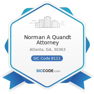 Norman A Quandt Attorney - SIC Code 8111 - Legal Services