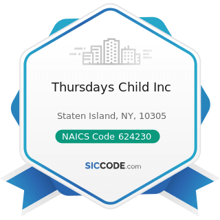 Thursdays Child Inc - NAICS Code 624230 - Emergency and Other Relief Services