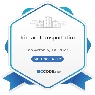 Trimac Transportation - SIC Code 4213 - Trucking, except Local