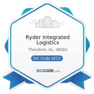 Ryder Integrated Logistics - SIC Code 4213 - Trucking, except Local