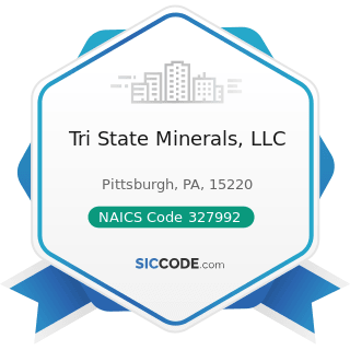 Tri State Minerals, LLC - NAICS Code 327992 - Ground or Treated Mineral and Earth Manufacturing