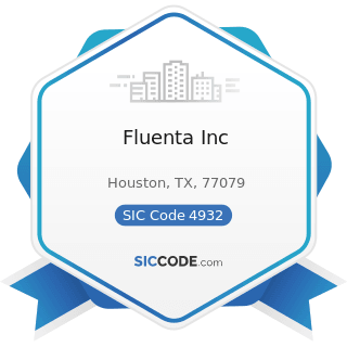 Fluenta Inc - SIC Code 4932 - Gas and other Services Combined