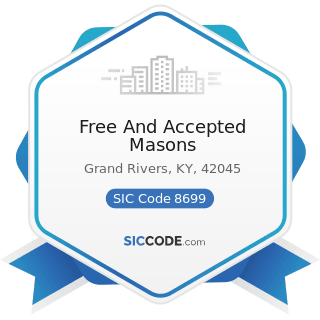 Free And Accepted Masons - SIC Code 8699 - Membership Organizations, Not Elsewhere Classified