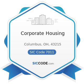 Corporate Housing - SIC Code 7011 - Hotels and Motels