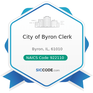 City of Byron Clerk - NAICS Code 922110 - Courts