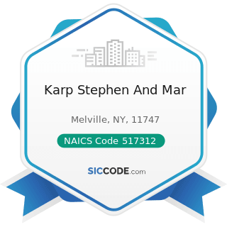Karp Stephen And Mar - NAICS Code 517312 - Wireless Telecommunications Carriers (except...