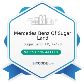 Mercedes Benz Of Sugar Land - NAICS Code 441110 - New Car Dealers