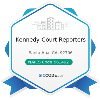 Kennedy Court Reporters - NAICS Code 561492 - Court Reporting and Stenotype Services