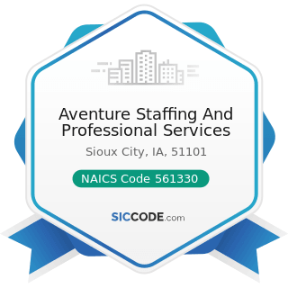 Aventure Staffing And Professional Services - NAICS Code 561330 - Professional Employer...