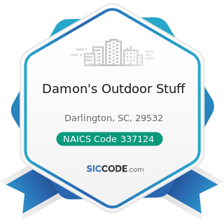 Damon's Outdoor Stuff - NAICS Code 337124 - Metal Household Furniture Manufacturing