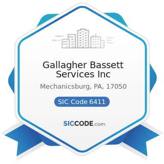 Gallagher Bassett Services Inc - SIC Code 6411 - Insurance Agents, Brokers and Service
