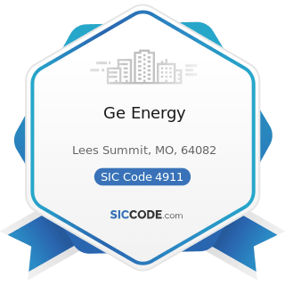 Ge Energy - SIC Code 4911 - Electric Services