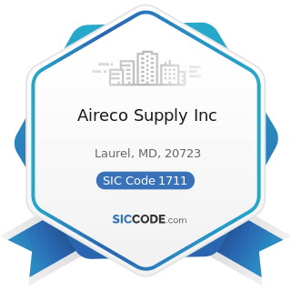 Aireco Supply Inc - SIC Code 1711 - Plumbing, Heating and Air-Conditioning