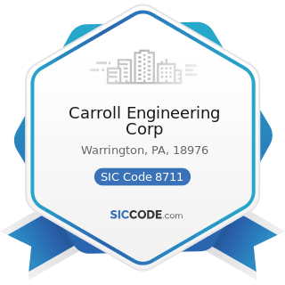 Carroll Engineering Corp - SIC Code 8711 - Engineering Services