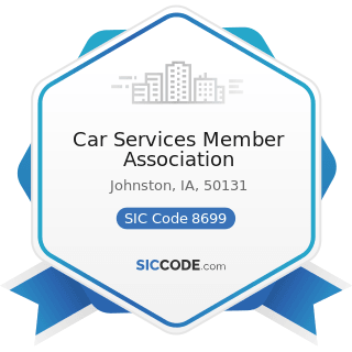Car Services Member Association - SIC Code 8699 - Membership Organizations, Not Elsewhere...