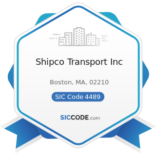 Shipco Transport Inc - SIC Code 4489 - Water Transportation of Passengers, Not Elsewhere...