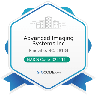 Advanced Imaging Systems Inc - NAICS Code 323111 - Commercial Printing (except Screen and Books)