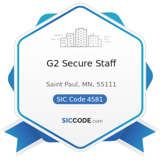 G2 Secure Staff - SIC Code 4581 - Airports, Flying Fields, and Airport Terminal Services