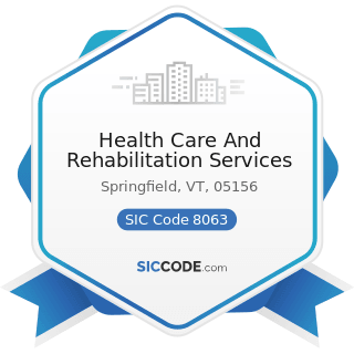 Health Care And Rehabilitation Services - SIC Code 8063 - Psychiatric Hospitals