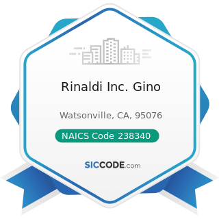Rinaldi Inc. Gino - NAICS Code 238340 - Tile and Terrazzo Contractors
