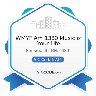 WMYF Am 1380 Music of Your Life - SIC Code 5736 - Musical Instrument Stores