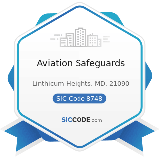Aviation Safeguards - SIC Code 8748 - Business Consulting Services, Not Elsewhere Classified